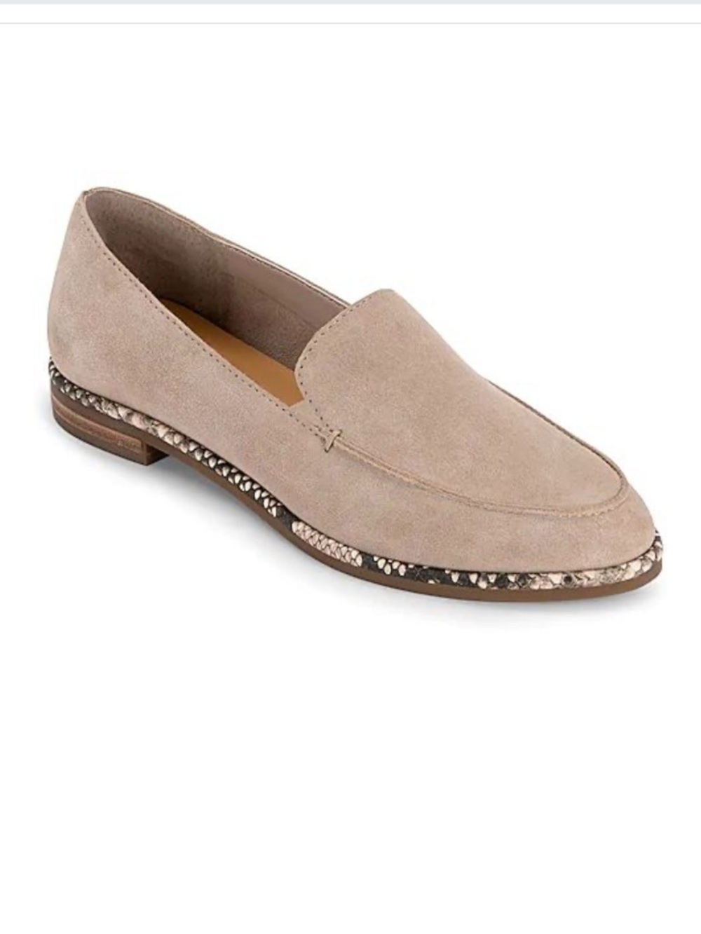 Dolce Vita Chava Loafers Nude Suede 6.5